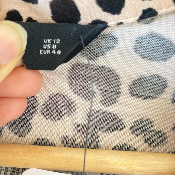 BNWT Women's Animal Print V-Neck Long Sleeve Maxi Dress Size UK 12 - Picture 10 of 15